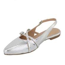 Women Flat Sandals - Bạc - Xem 4