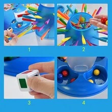 一個火箭造型的飲酒遊戲玩具，適合派對桌遊 - 彩色 - 查看 4