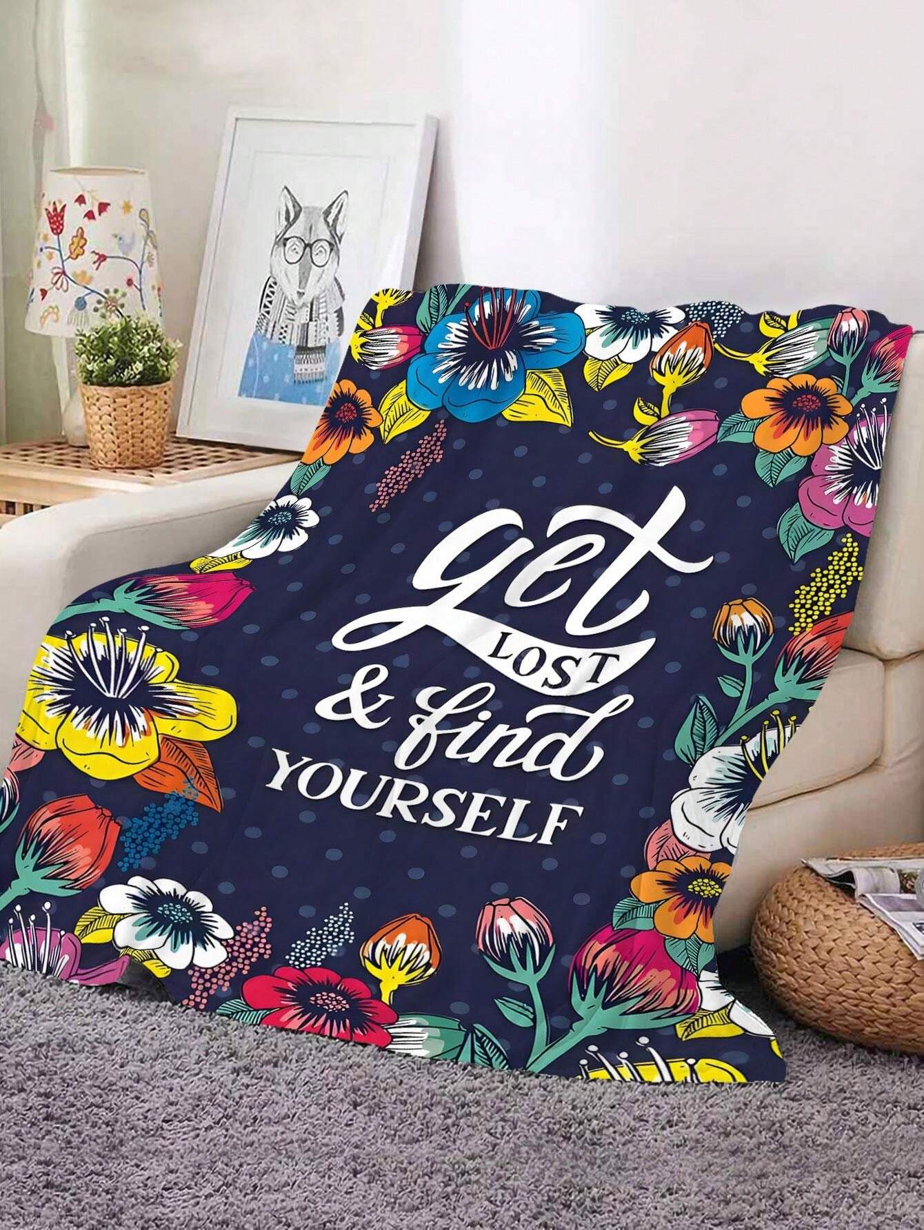 1pc Warm And Comfortable HighDefinition Digital Printing Blanket