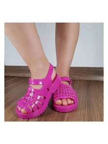 Kids Flat Sandals - 香檳色 - 查看 8
