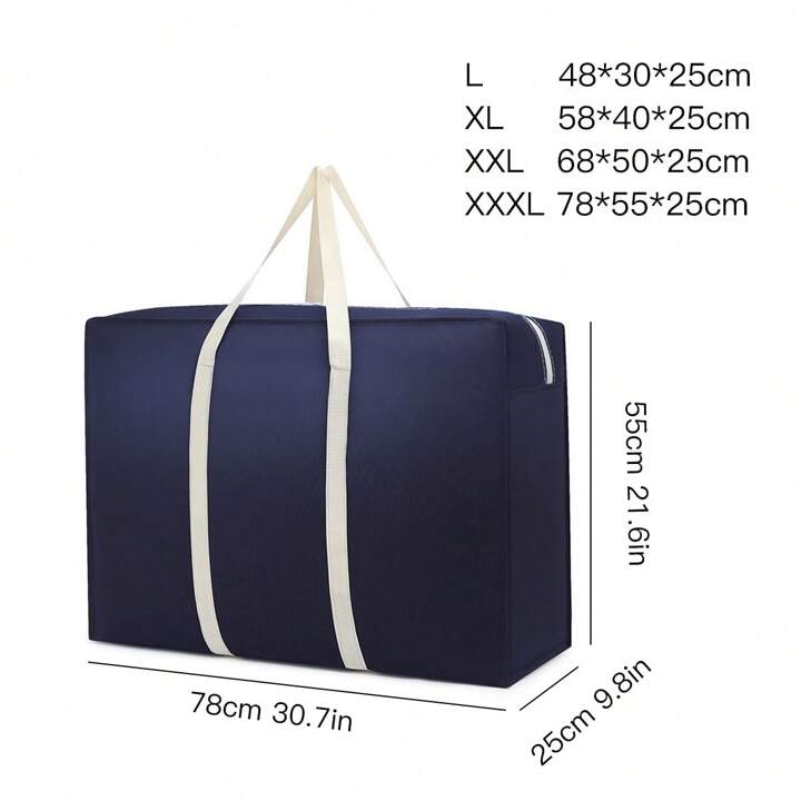 6 Bolsas De Mudanza Extragrandes Con Cremallera - 24 Galones, Negras, Con Asas Y Etiqueta