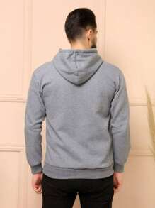 Men Zip-Up Hoodies - Gris Claro - Ver 4