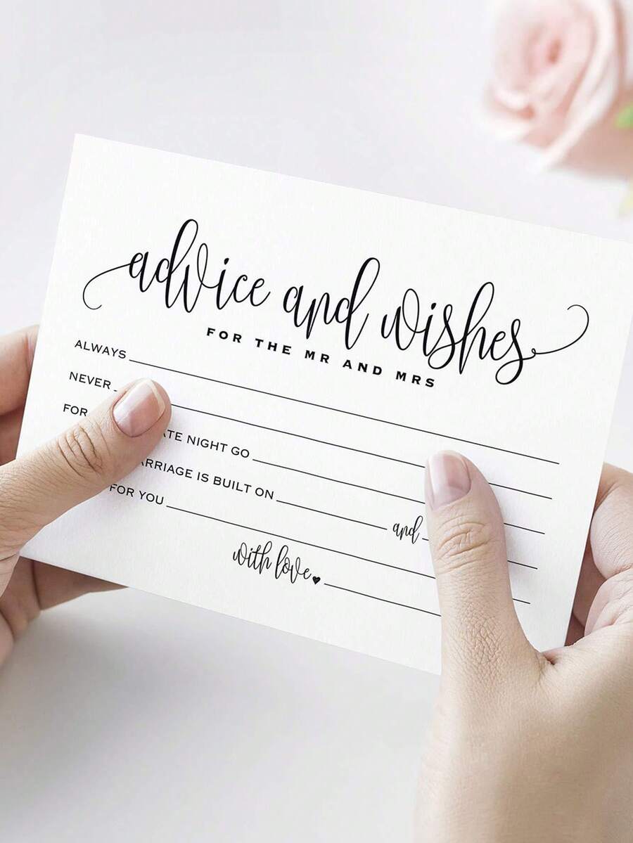 Suggestion And Wishes Cards For Wedding Banquet, Can Also Be Used For Decorating And Can Be Customized To Write Messages. - Multicolor - View 1