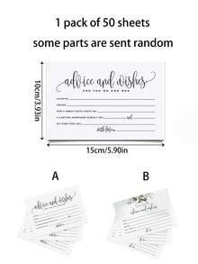 Suggestion And Wishes Cards For Wedding Banquet, Can Also Be Used For Decorating And Can Be Customized To Write Messages. - Multicolor - View 6