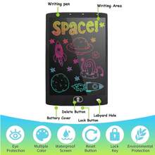 1pc LCD Writing Tablet With Hanging Rope, Portable Doodle Drawing Board With 8.5/10/12 Inch Color Screen, For Improving Spelling And Drawing Skills, Boosting Creativity And Imagination, Suitable For Travel, Games, Activities, And Education, Best Birthday Gift