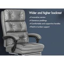 Home Office Chairs - Grey - View 3