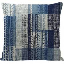 4入組波西米亞風格靠墊套，摩洛哥風格數字印花亞麻靠墊套，45cm X 45cm，裝飾沙發靠墊套