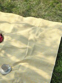 Joivida Modern Minimalist Plaid Print Outdoor Picnic Mat, One Piece, Decor, Rama Family Style, Picnic Essentials, Family Outing Use, Camping Supplies, Holiday Vacation Use