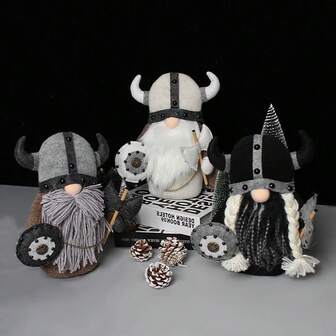 1pc Viking Warrior Figurine Home Decor