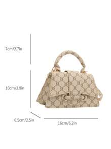 Estuche de lápiz labial de alta calidad 2026, bolso cuadrado mini, bolso versátil de unicolor nuevo, bolso de mujer - Beis - Ver 3