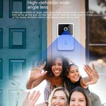 Home Door Camera Smart Cat Eye Visual Doorbell Wireless WiFi Electronic Anti-Theft Doorbell With Remote Monitoring, Photo And Video Recording - White - View 7