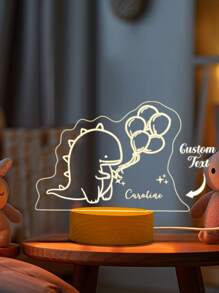 1 Stück Nachtlicht mit Wunschname, personalisiertes Nachtlicht mit Namen, personalisierte Geschenke für Tochter/Sohn, personalisierte Schlafzimmer Dekoration, kundenspezifisches Nachtlicht mit Holzsockel, graviertes Acryl-Nachtlicht, Tier-Lampe, Geburtsgeschenk, süße Tier-Nachtlampe, Zimmer Dekor Lampe, bestes Geschenk für Mama am Muttertag, Muttertagsgeschenk, Vatertagsgeschenk, Geburtstagsgeschenk, bestes Geschenk für sie/ihn, Geschenk für Mama/Papa