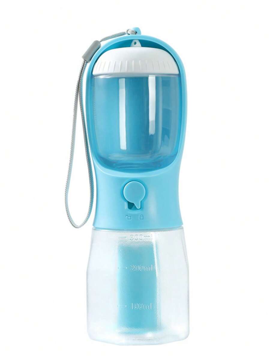 1pc Multipurpose Dog Water Bottle With Food Storage Jar & Poop Bag