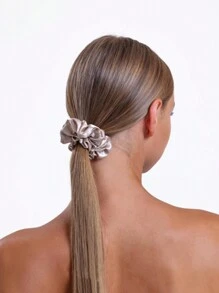 100% 真丝发圈，22姆米，防皱防断，天然发饰，时尚发圈两件装，可扎马尾，动物纹印花，发绳头饰 - 彩色 - 查看 5