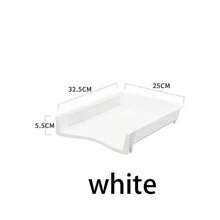 1pc Simple Multifunctional Stackable Desktop File & A4 Paper Organizer Rack - Multicolor - View 7