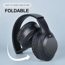 V5.3晶片無線耳機，採用超大耳罩和柔軟耳罩，具備內置麥克風撥打功能，深沉的低音享受音樂，適用於所有無線設備 - 彩色 - 查看 6