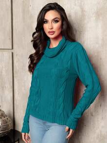 Women Sweaters - Màu xanh lam - Xem 2