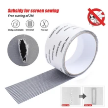 1pc Self-Adhesive Window Screen Repair Tape 5cm*2m With Anti-Mosquito Function For Patching Holes & Fixing Nets On Windows - Multicolor - View 1