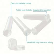 5/20/50pcs Flower Water Tubes 2.8 Inch Plastic Water Tubes For Flowers Floral Vials With Caps For Decoration Flower Arrangement Gifts Birthday Graduation Home Decor Vase Room Decor Flower Vase Glass Vase