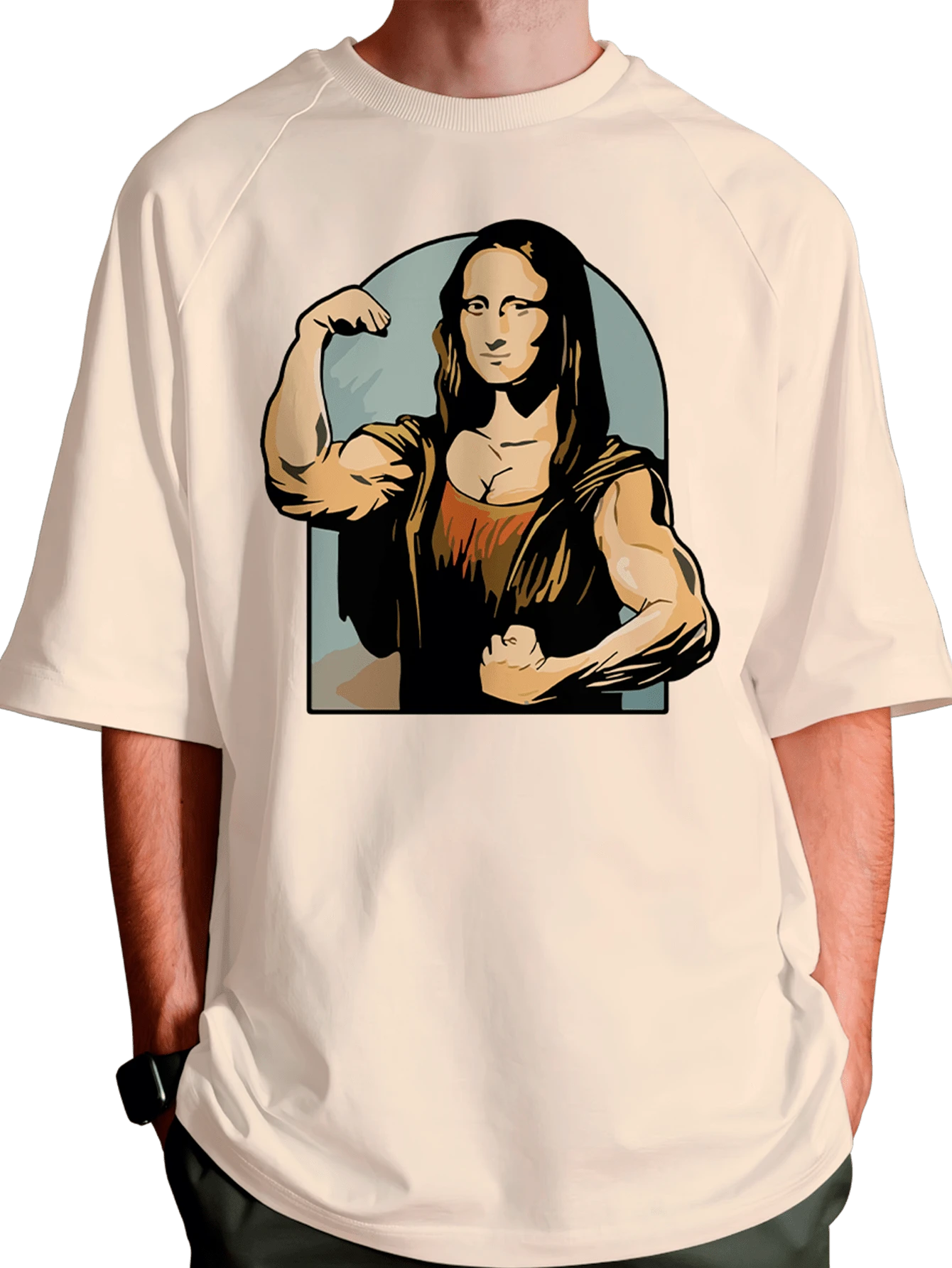 Men T-Shirts - 香檳色 - 查看 1