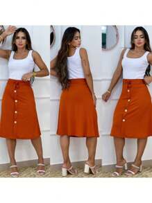 Women Skirts - Roof Tile - View 2
