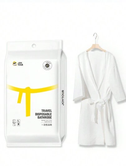 6件/4件/2件/1件装一次性浴袍，加长浴袍，旅行便携浴巾，酒店浴袍，男女通用，四季皆宜，适合旅行和商务出行