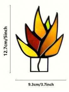 Una planta en miniatura de Agave de decoración en maceta de acrílico, decoración del jardín del hogar - Verde - Ver 2