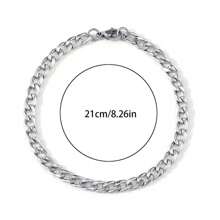 1 buc. Brățară din argint din oțel inoxidabil cu zale răsucite, accesoriu de modă cadou