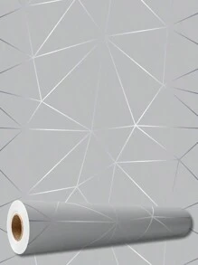 Geométrico Cinza e Prata