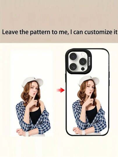 1pc Customized Personalized Pattern Large Hole Acrylic Lens Protection Phone Case, Compatible With IPhone17 Air 16 15 14 13 12 11promax, Galaxy S25 24 23 ULTRA FE A55 54 35, Stylish, Colorful, Vintage, Cute, Contracted, Funny, Custom, Personalized, Unique, Customized, Ideal Gifts For Him, Ideal Gifts For Her, Boyfriend, Girlfriend, Family, Friends, Grandparents, Couple, For Anniversaries, For Birthdays