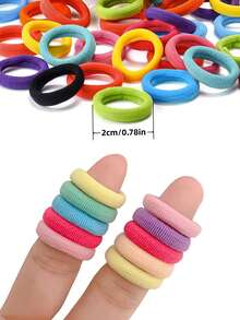 1 Trẻ em Độ co giãn Cao Băng tóc , Cô gái Dây buộc tóc , Bền chặt Dây thun , Đàn hồi Tóc đuôi gà Thích hợp Đối với Bé gái Phong cách tóc Và Đồ trang trí ( Màu sắc tùy ý ) - Nhiều màu - Xem 2