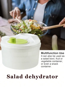 1pc, Vegetables Dryer, Salad Spinner, Fruits Basket, Vegetables Washer Dryer, Fruit Drainer, Lettuce Spinner, Colander Basket, Drying Machine, Useful Kitchen Tools, Kitchen Stuff, Restaurant Kitchen Gadgets
