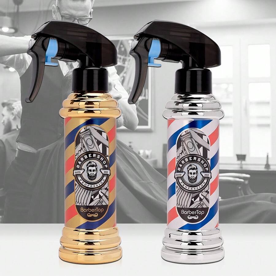Retro oil can style mist sprayer bottle fine mist hair stylist sprayer