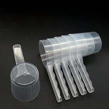 2pcs Plastic Measuring Spoon 100ml With Scale Pet Feeding Scoop - Clear - View 4