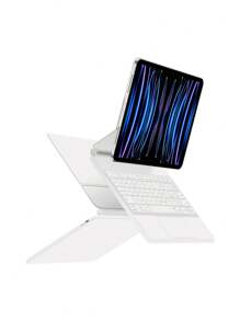 磁性键盘保护套适用于 iPad Pro 11 英寸第 10 代、iPad Air 5/4 10.9 英寸平板电脑 - 白色[西班牙文] - 查看 6