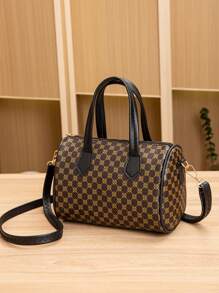 1 pièce Sac à bandoulière mini vintage à pois et fleurs, sac à épaule mini mode, sac fourre-tout mini à fermeture éclair pour femme, convient aux femmes, jeunes filles, cadeaux de vacances, vacances, voyages, cadeaux, meilleures idées de cadeaux pour la fête des mères, cadeaux pour la fête des mères, cadeaux pour maman, essentiels de maman, sac de maman pour sortir, sac inspiré du style rétro pour femmes - Noir - Voir 4