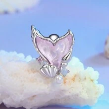 WOSTU 1pc 925 Sterling Silver Ocean Mermaid Sea Turtle Pendant Charm Ocean Animal Starfish Shellfish Beads For Women Female DIY Necklace Bracelet Fine Jewelry Holiday Gift Wedding Bridal Jewelry - Multicolor - View 14