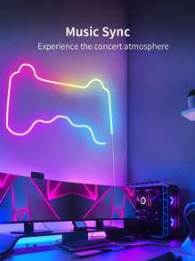 Acosh Neon Tiras de luces LED de 1 a 5 metros con efecto de persecución multicolor RGBIC, control de voz inteligente, sincronización con música, color arcoíris DIY LED Pixel, luces de tira LED de 5V adecuadas para escalera, dormitorio, sala de estar, fiesta