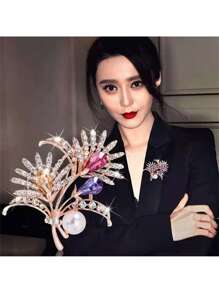 1 chiếc ghim cài áo kim cương cao cấp thanh lịch sang trọng dành cho phụ nữ hoặc nam giới, phụ kiện hoàn hảo cho bộ vest và váy, lý tưởng cho những buổi hẹn hò, tiệc tùng, mua sắm, du lịch và tặng quà - Nhiều màu - Xem 4