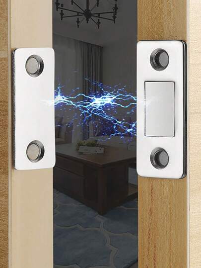 2 peças ímã de porta de armário invisível push-pull ventosa de porta de guarda-roupa ímã duplo magnético forte contas micro magnéticas sem perfuração melhores presentes