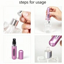 Mini atomizador de perfume recargable de 5 ml, cápsulas de viaje, minibotella vacía portátil de 5 ml con ventana, atomizador de perfume recargable, ideal para viajes, senderismo y bolsos. - Más - Ver 6