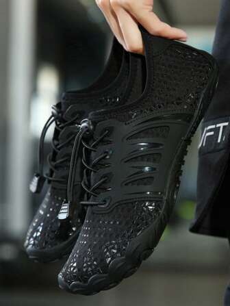 男士新款戶外海灘透氣速乾防滑五指鞋：男/女遠足水鞋海灘水鞋五趾防滑