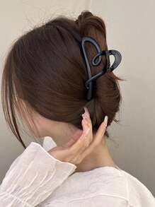 Set Of 3 New Acrylic Ladies Hair Claws With Heart And, Versatile And Chic - Multicolor - View 2