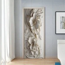 1 panneau/2 pièces autocollant imperméable et anti-salissure, autocollant mural à motif floral 3D en relief, convient pour la décoration de la chambre d'enfant, des murs intérieurs et extérieurs, des portes d'armoire et de placard, autocollants, décalcomanie murale, décalcomanie en vinyle pour la décoration de la maison, articles de décoration de printemps pour rafraîchir votre maison, autocollants de décoration de fête, cadeaux pour anniversaire et remise de diplôme