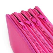 1 Hộp Đựng Bút Chì 4 Lớp Di Động, Túi Đựng Bút Chì Màu Hồng Đa Chức Năng 72 Lỗ Dành Cho Trường Trung Học Cơ Sở & Đồ Dùng Văn Phòng - Hồng - Xem 3