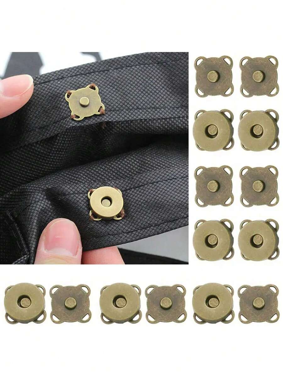 20 cái/4 cái/10 cái Nút nam châm DIY, Nút hoạt hình Nút bấm vô hình từ tính để may, Nút bấm từ tính Clover, Nút may, Nút khâu vô hình bằng kim loại, Khóa đóng ví, Gói đồ thủ công DIY Nút bấm thay thế ví, Túi xách đeo vai, Phụ kiện Nút bấm ví Nút bấm ví, Bộ nút đan thủ công 14mm Nút bấm gói, Từ tính, May vá, Thủ công, Ví, Túi xách, Quần áo, May Nút nam châm hoạt hình, Nút bấm DIY - đồng - Xem 1