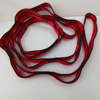 1pc 1.8m Red Stretch Strap - Yoga Strap For Stretching Equipment, Stretching Band For Exercise And Flexibility, Outdoor Pull Rope, Resistance Band