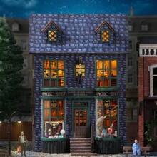 Magical Shop DIY Doll House Model Building Kit 3D Puzzle Toy Miniature With Furniture, Home Creative Room Bedroom Decorations, Wooden Handcraft Easter Birthday Gift Room Decoration