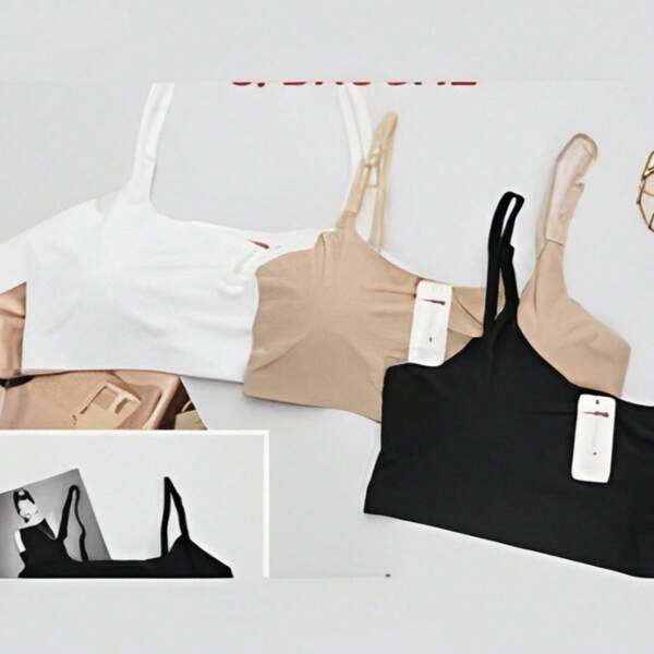 Top Sem Costura Alça Fina com Bojo Removivel