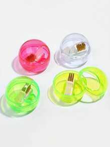 1pc Nail Art Cleaner Tool Case With Steel Wire Brush And Nylon Brush For Cleaning Carbide/Ceramic Nail Drill Bits